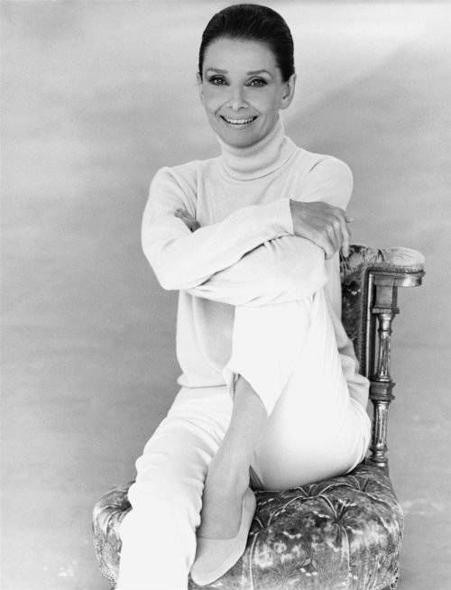 AUdrey Hepburn wearing ralph lauren