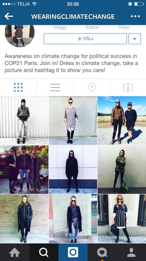 wearing climate change COP21 Paris
