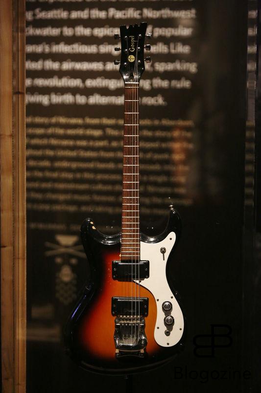 Exclusive... 52206936 General views of the Kurt Cobain exhibit at the Experience Music Pavilion Museum in Seattle, Washington on October 18, 2016. The exhibit is only available for a limited time and showcases some of his favorite guitars and other memorabilia. FameFlynet, Inc - Beverly Hills, CA, USA - +1 (310) 505-9876