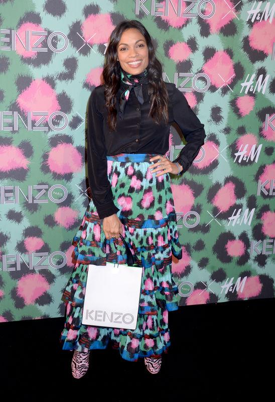 Rosario Dawson attends Kenzo x H&M collection launch at Pier 36 in New York City, NY, USA, on October 19, 2016. Photo by Dennis Van Tine/ABACAPRESS.COM