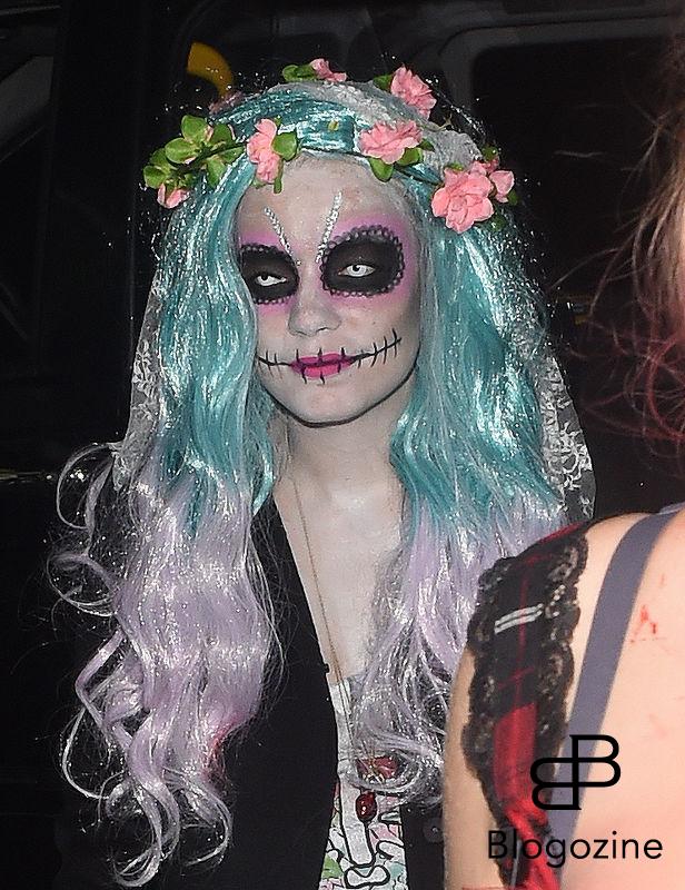 31 October 2016. Lilly Allen seen arriving at Jonathan Ross Halloween Party. Credit: GoffPhotos.com Ref: KGC-172/305